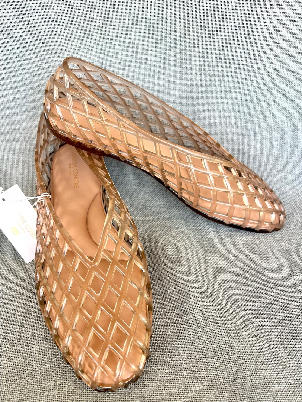 Caroline Constas jelly mesh  flats size 9